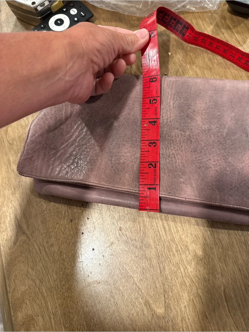 Fred Braun Greenwich Village Vintage leather Clutch Bag